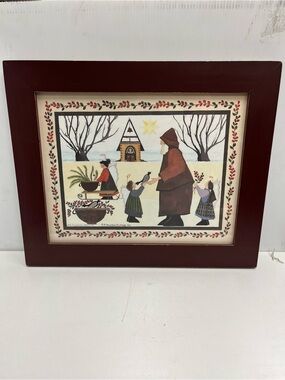 The Spirit Of Christmas Art Print 4017 Signed Barbara Bourgeau Richards 1992